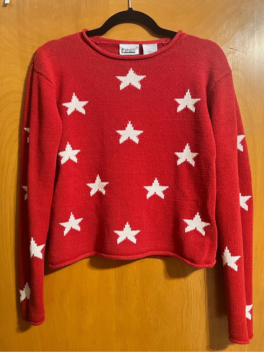 Capacity Red Knit Sweater